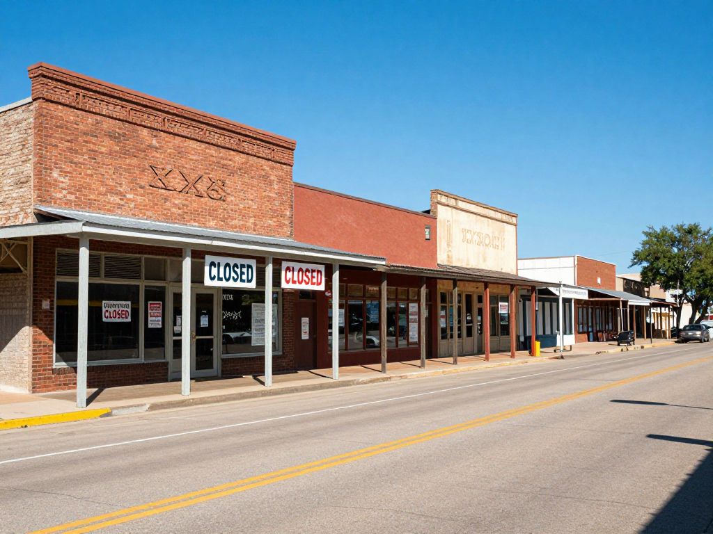 Closed shop in Texas Hill Country