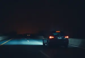 A highway scene representing online interaction dangers.