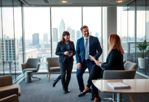 Interior of Cresset's wealth management office in Houston