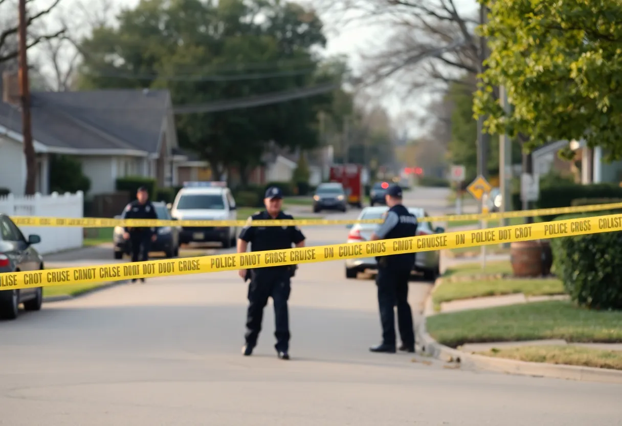 Emergency responders at a shooting scene in Dallas