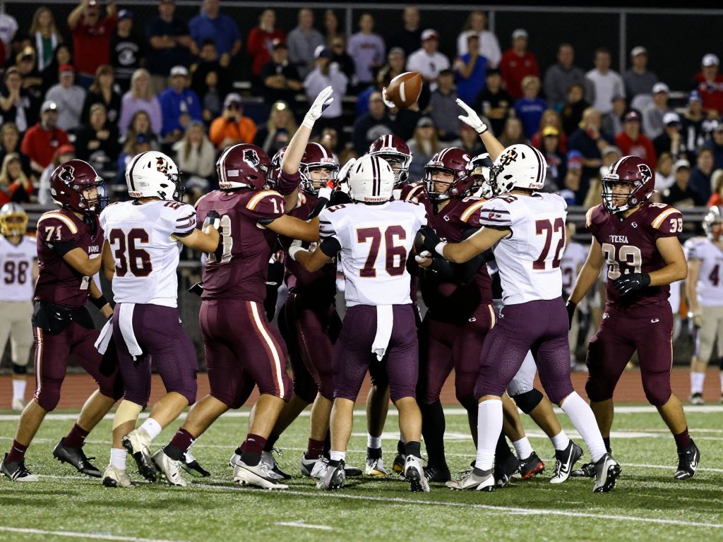 DeSoto Football team celebrating on the field