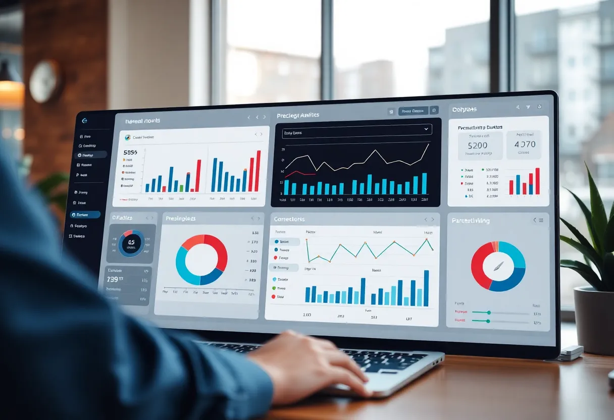 Screenshot of Epique Cloud 2.0 dashboard with real estate analytics