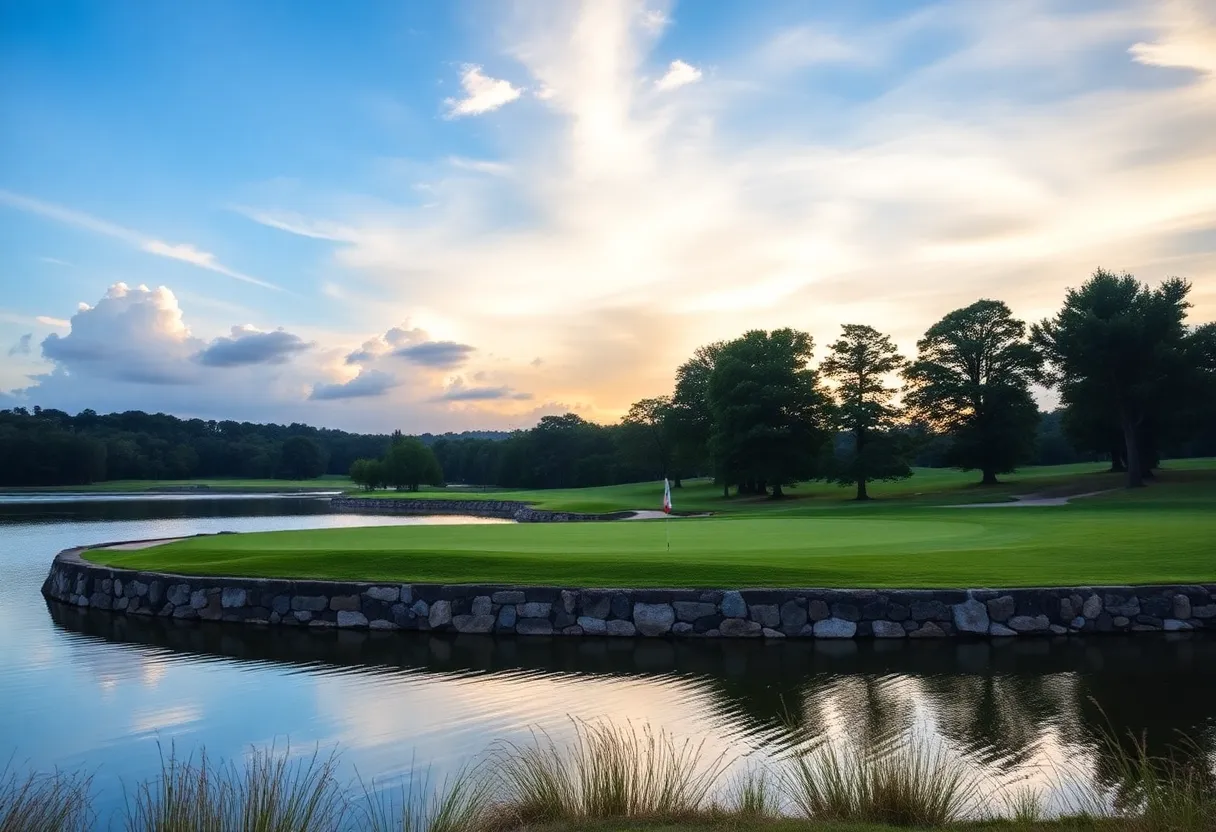 Scenic view of Halbert National Golf Course