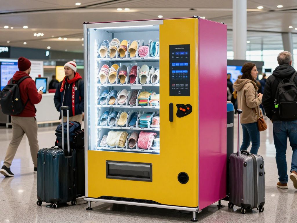 Vending machine at San Antonio International Airport offering free items