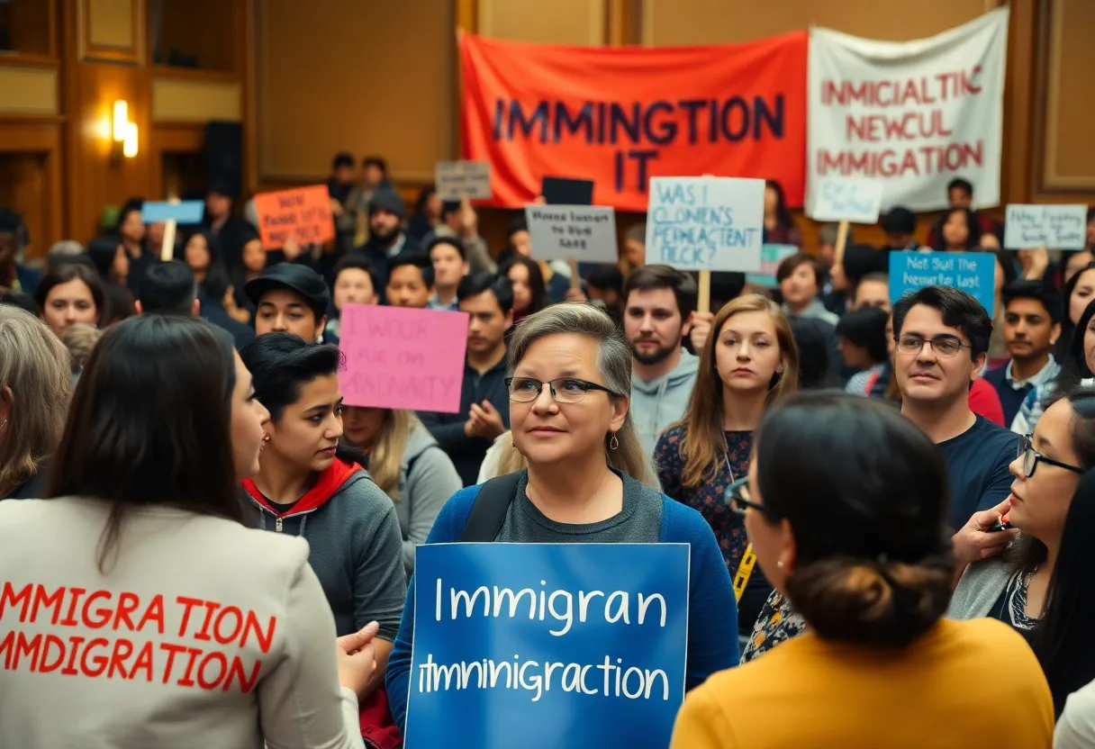 Audience at UTEP event discussing immigration policies