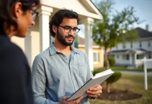 First-time homebuyer evaluating open houses in Houston, TX