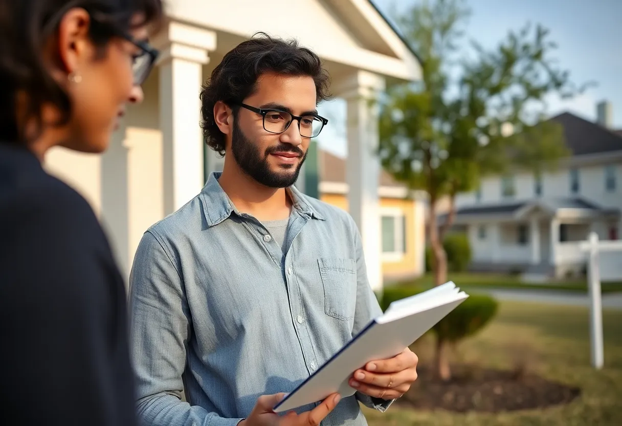 First-time homebuyer evaluating open houses in Houston, TX