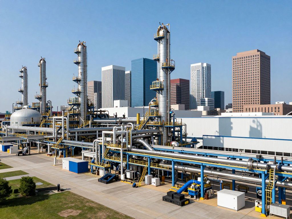 An advanced manufacturing facility in Houston showcasing modern engineering.