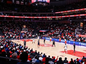 Houston Fertitta Center during a basketball game
