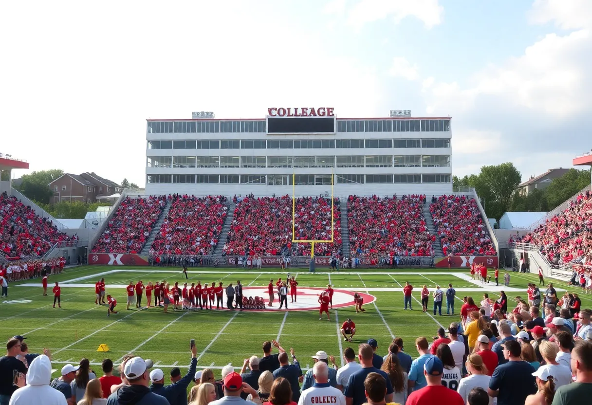 University of Houston football team celebrating recruitment day