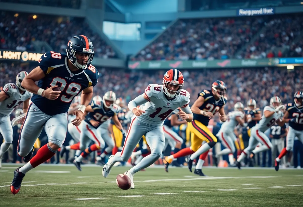 NFL players showcasing their skills during Week 13