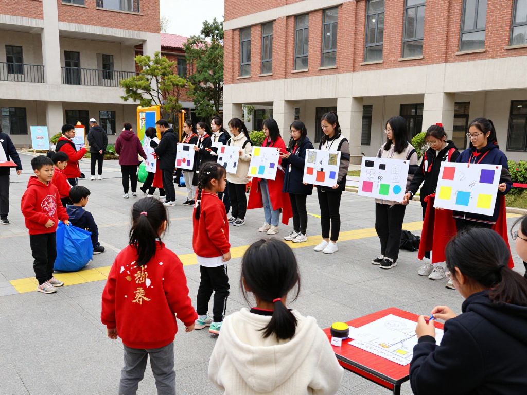 Community members engaging in STEM education activities and celebrating holiday festivities in Houston.