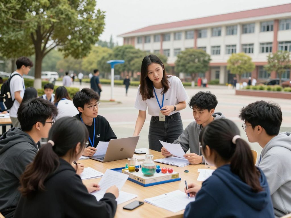 Students and faculty at Jackson School of Geosciences celebrating communication awards