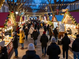 Community celebration in Katy featuring food, music, and festive decorations.