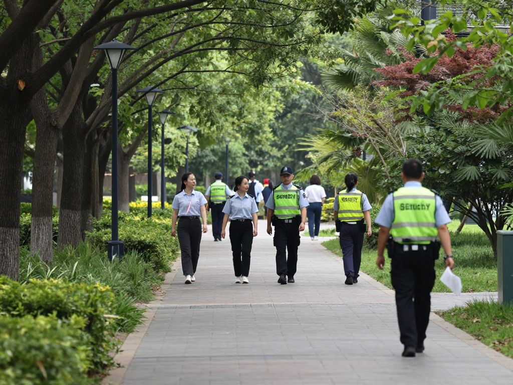 Walking trail in Katy park, Texas