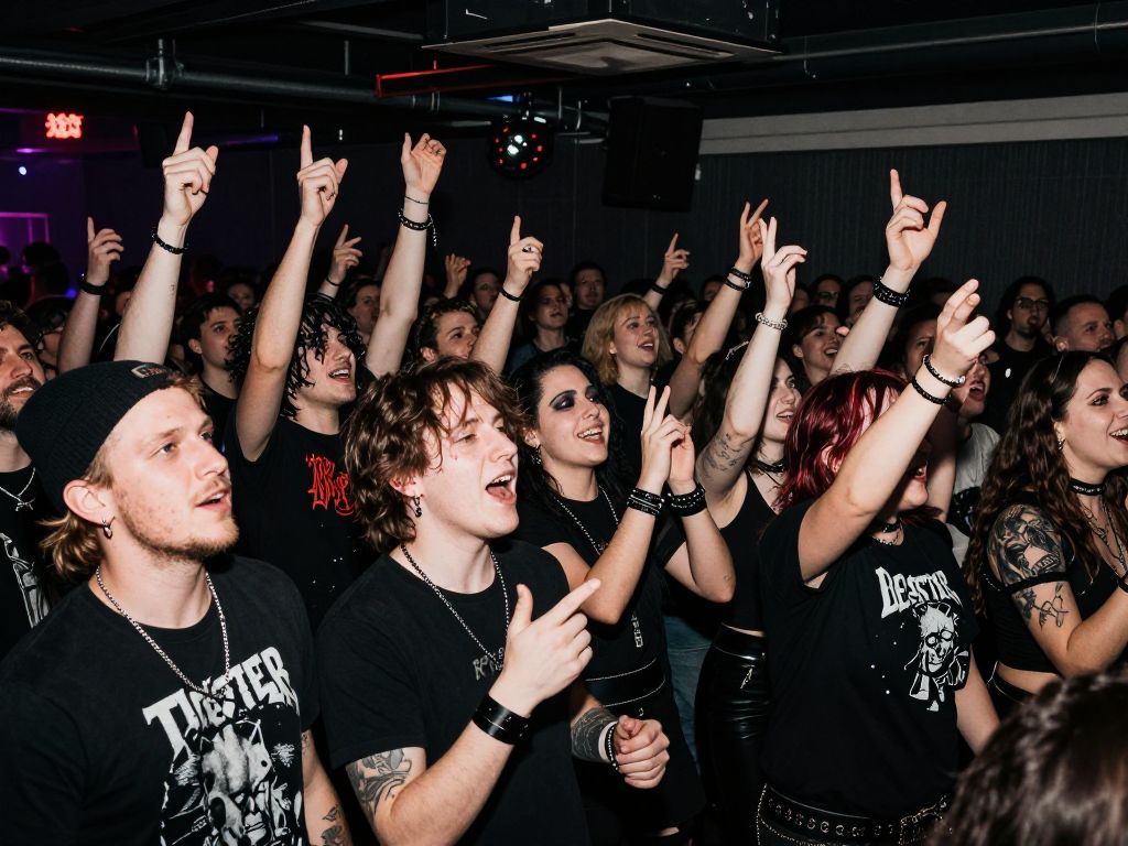 Audience enjoying a live concert at The End in Houston.