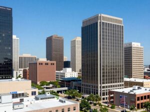 New corporate headquarters of RelaDyne in Houston promoting economic growth.