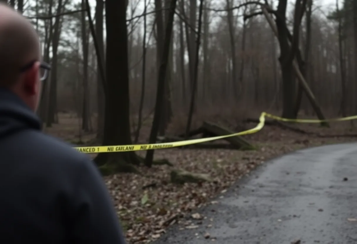 Wooded area symbolizing investigation and community support