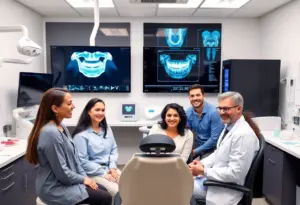 Interior of Seviin Cosmetics dental clinic with advanced technology