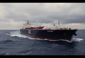 U.S. forces seizing the Skipper oil tanker at sea