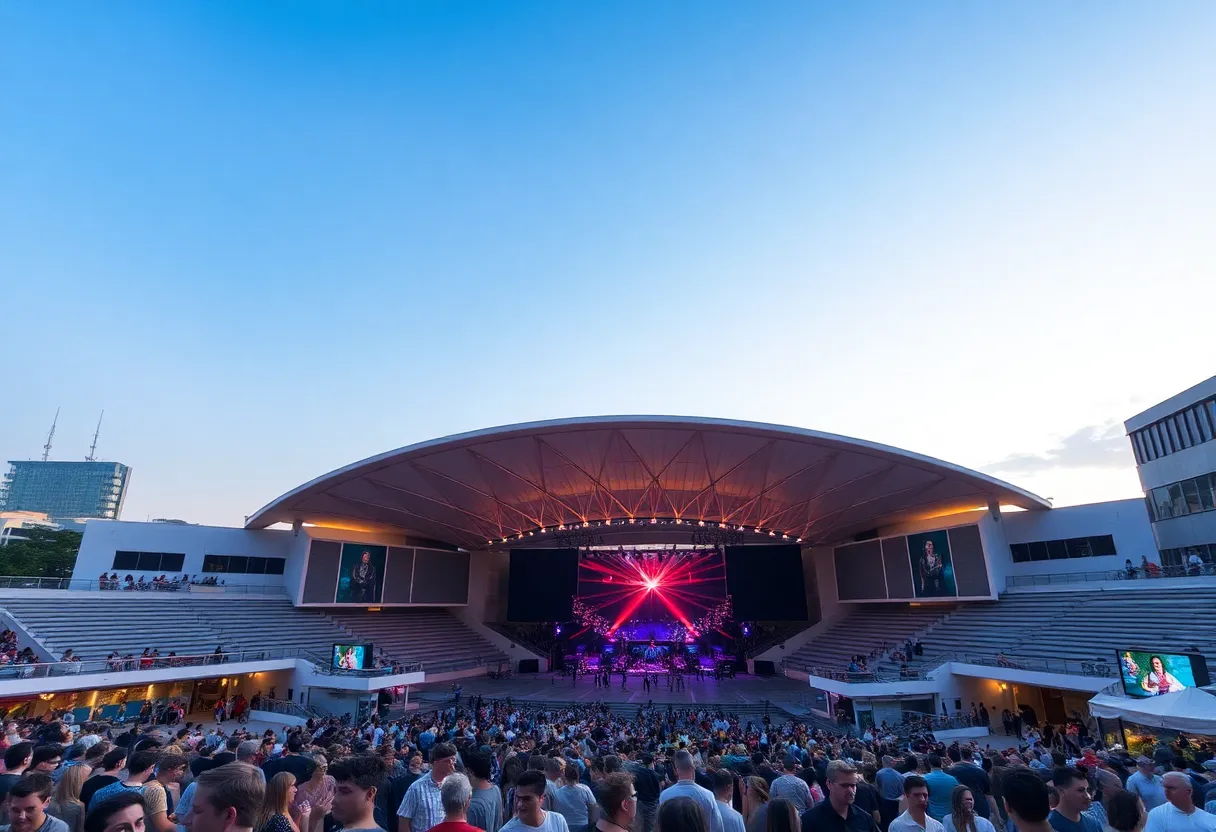 Rendering of the new Sunset Amphitheater in Webster, Texas