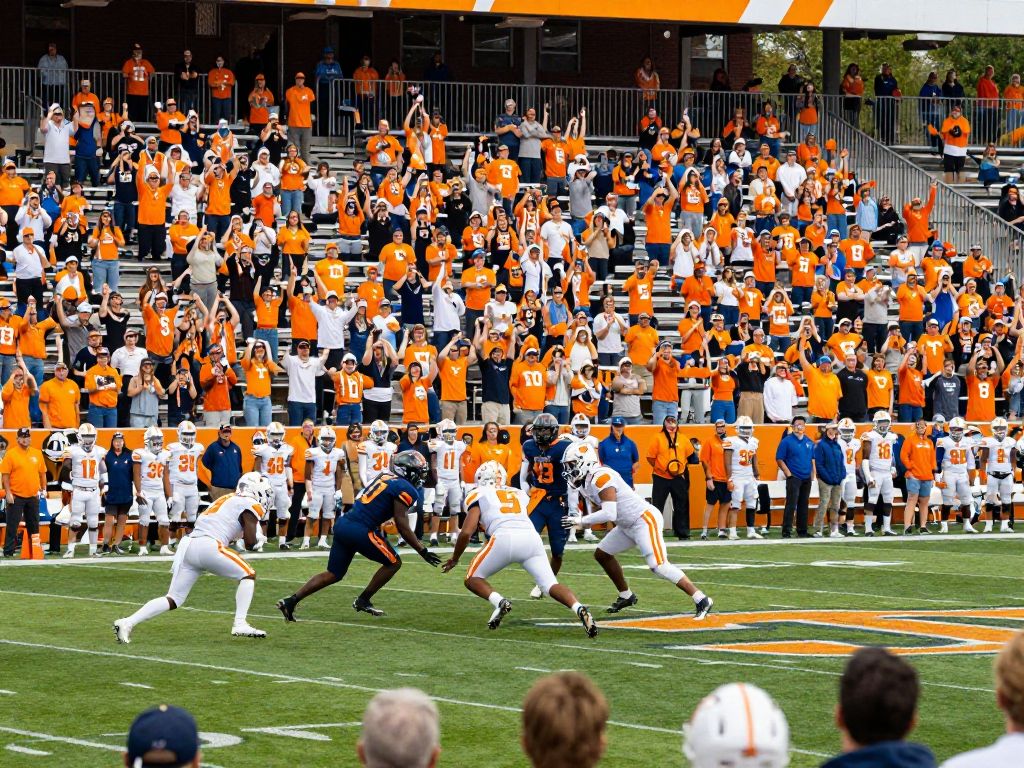 Community support at a Tennessee high school football game