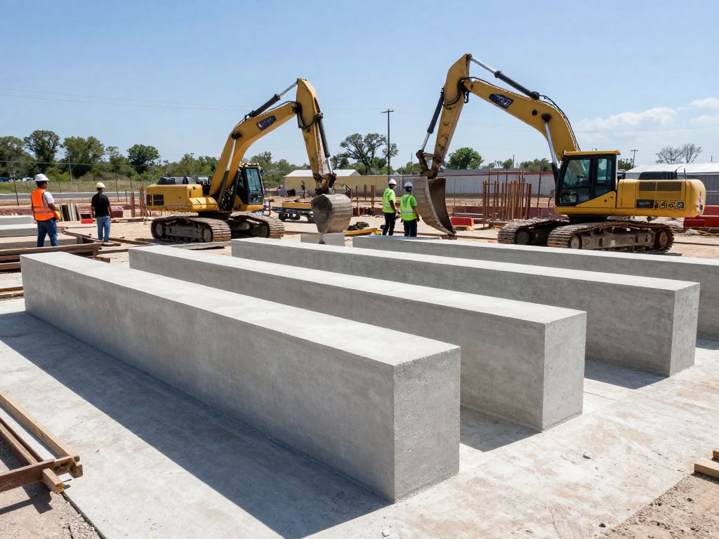 Construction site showcasing precast concrete work, symbolizing business acquisition in Texas.