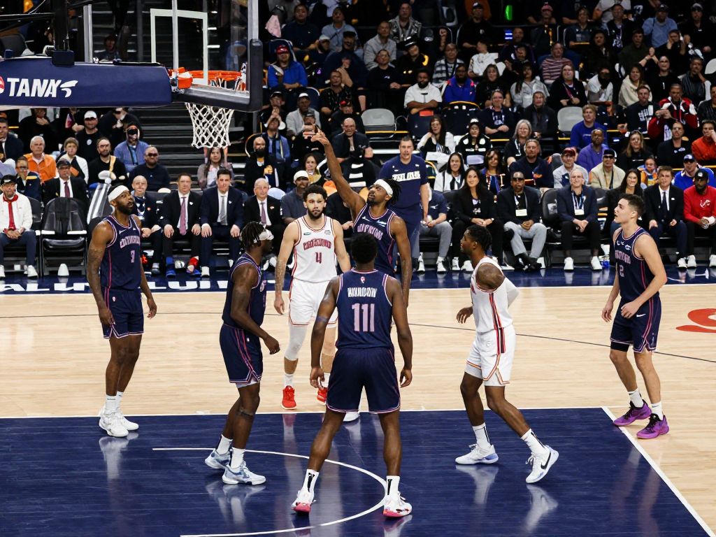 Texas Tech Red Raiders celebrating their comeback victory at Madison Square Garden.