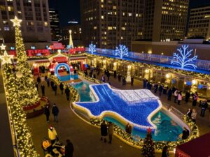 Texas Winter Lights holiday display at Marriott Marquis Houston