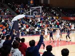 Texas Women's Basketball team playing against Missouri in an exciting match.