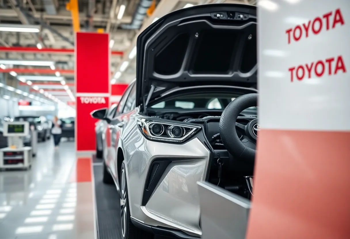 Modern automotive manufacturing showcasing digital transformation with SAP S/4HANA.