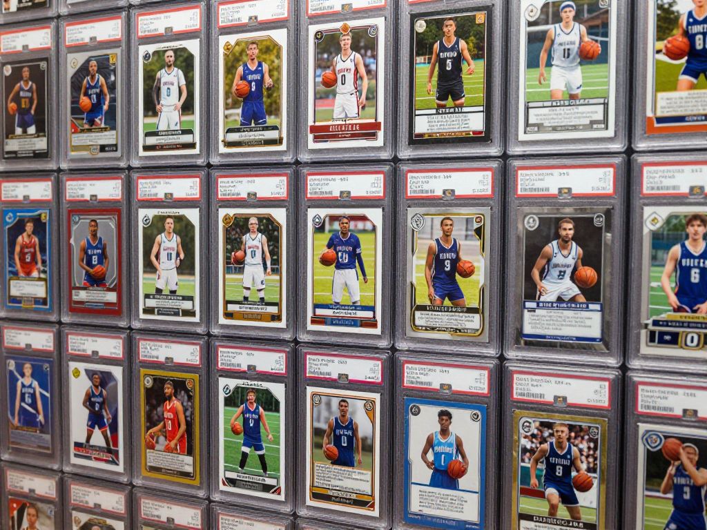 A collection of trading cards representing athletes from the University of Texas.