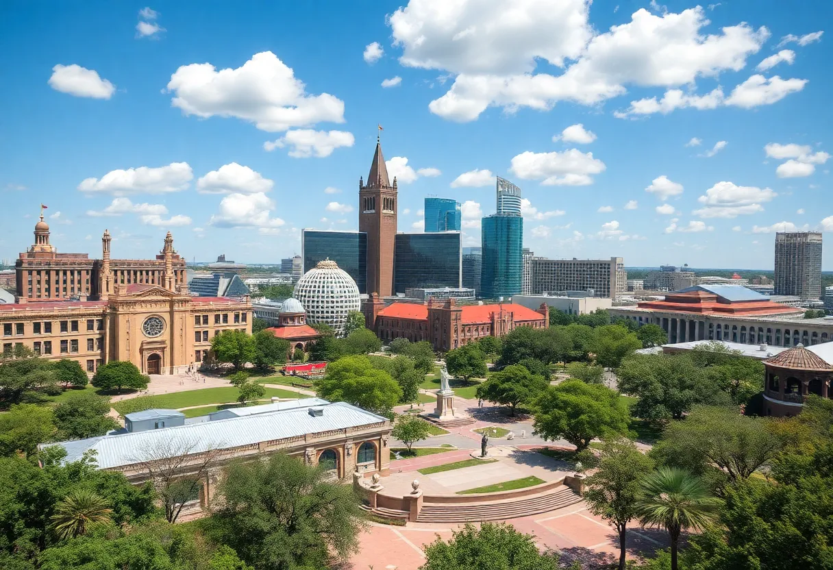 Scenic view of the University of Texas at Austin campus showcasing picturesque locations