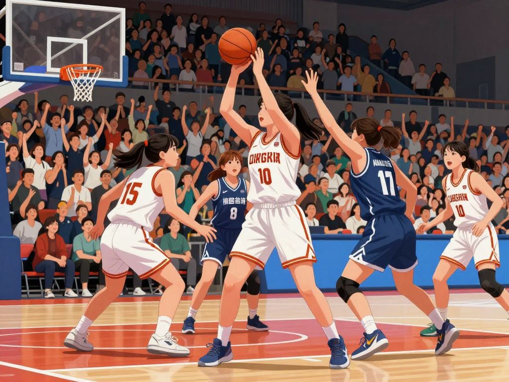 University of Texas women's basketball team celebrating a win