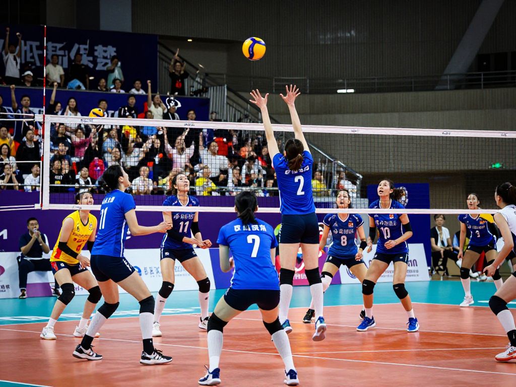 University of Texas volleyball team celebrating their achievements
