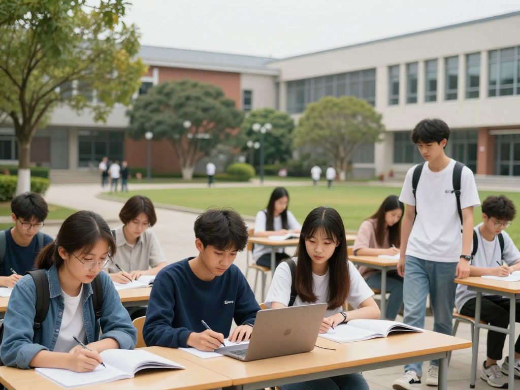 Students at UTSA campus participating in academic activities