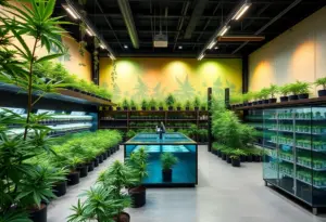 Construction site of the Webber Wellness cannabis facility in southwest Detroit.