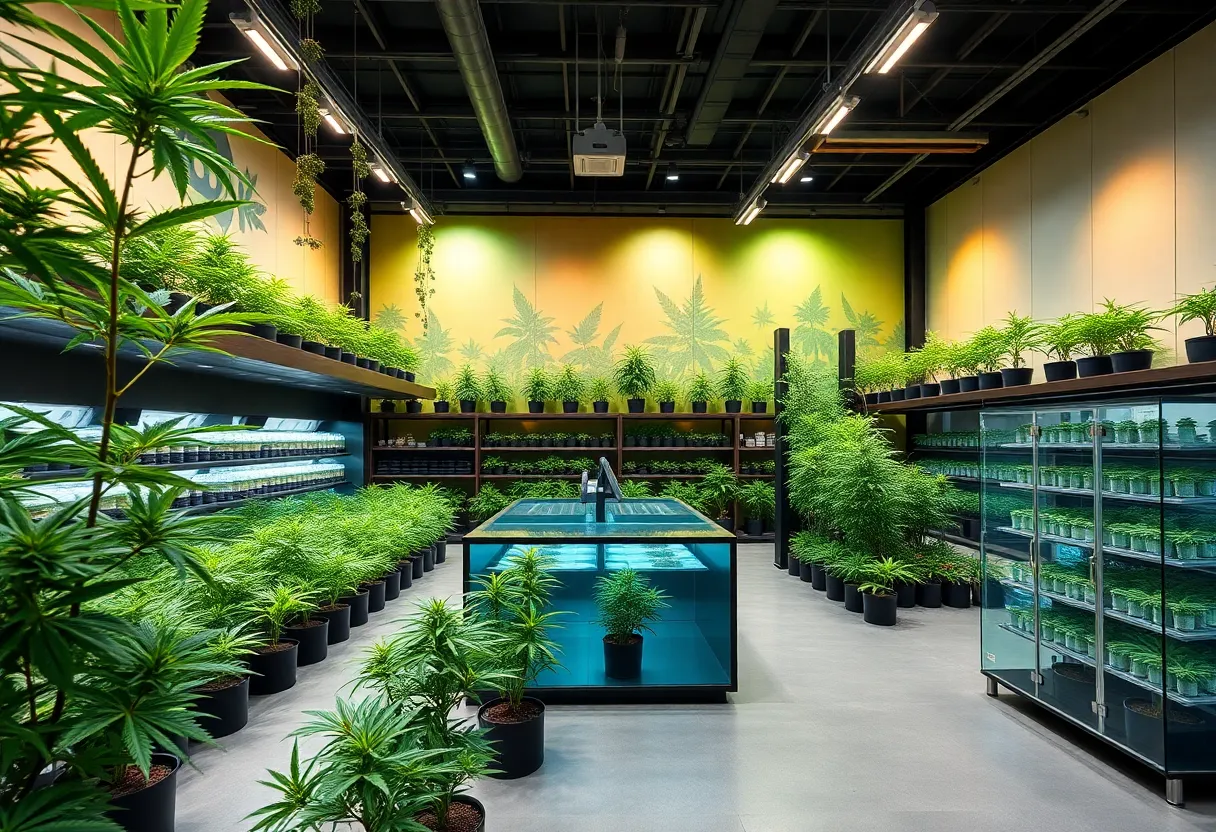 Construction site of the Webber Wellness cannabis facility in southwest Detroit.