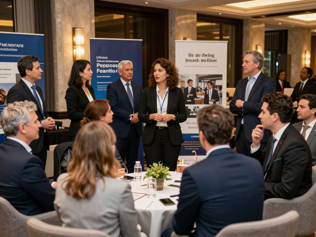 Networking at the Access MBA Event in Houston