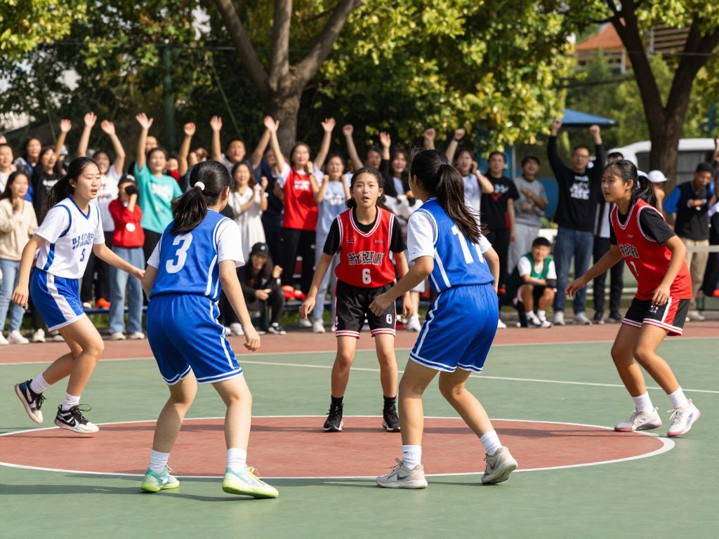 Austin Westlake girls basketball team competing on the court