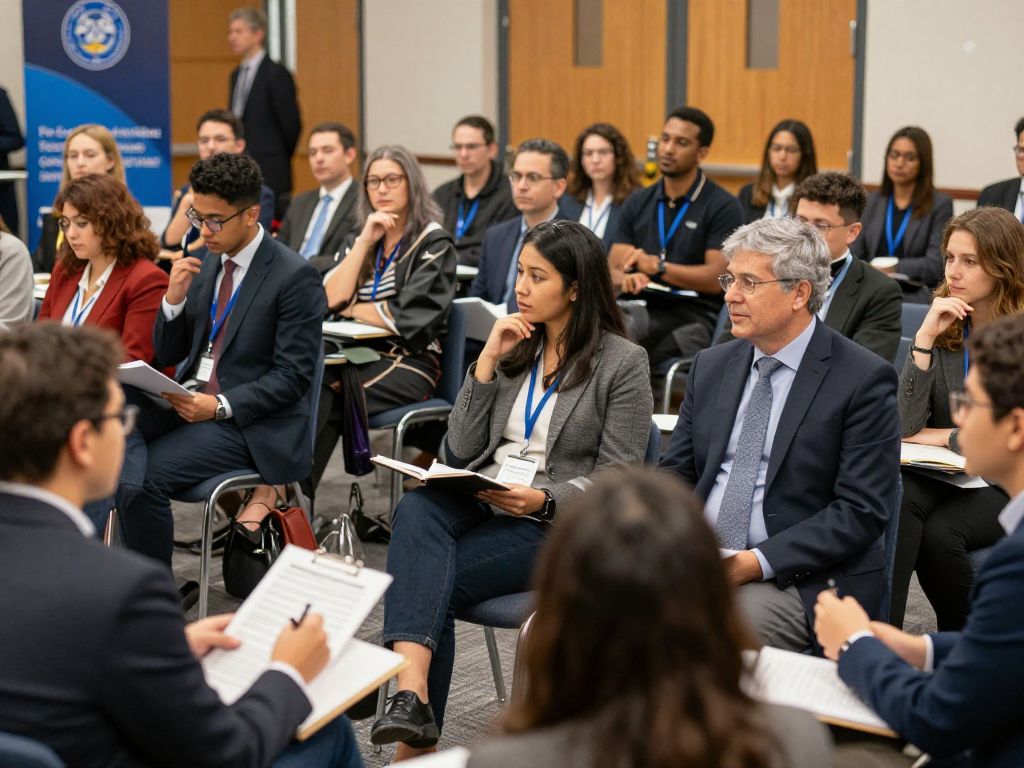 Audience at Rice University engaging in civic dialogue