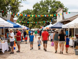Families enjoying community events in Conroe and Montgomery