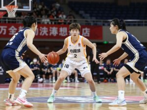 University of Houston Women's Basketball team competing against BYU