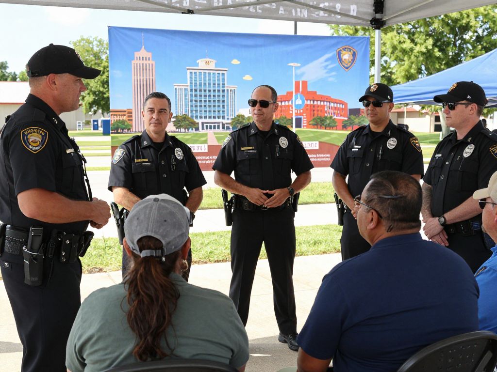 Governor Abbott speaks at the Houston Police Officers' Union event on public safety