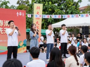 Aspiring singers performing at Gulf Coast Idol competition