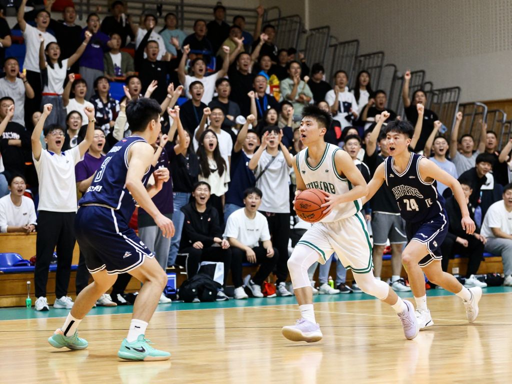 Houston Christian University basketball game in progress