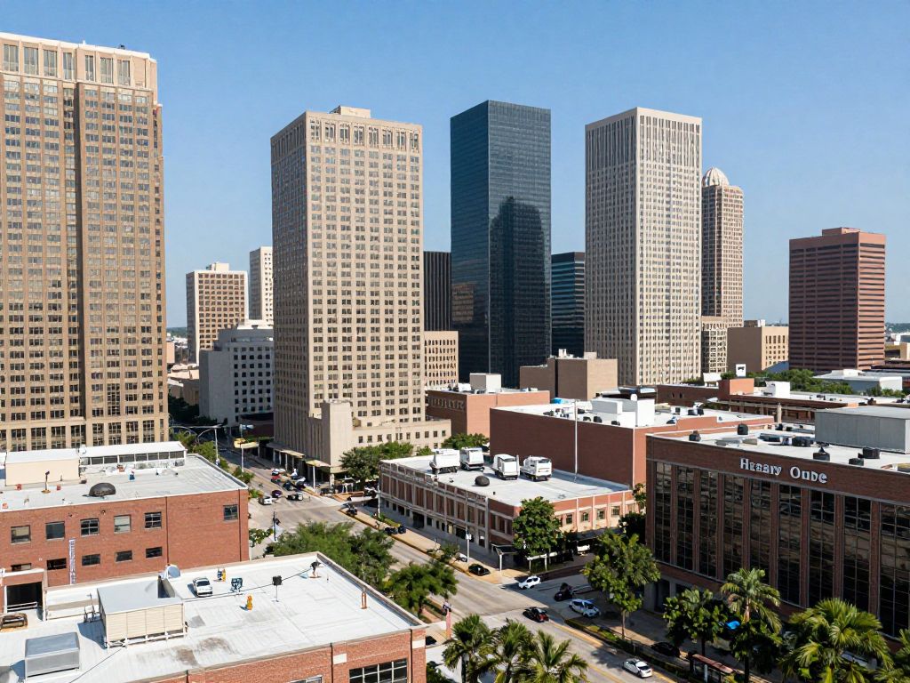 A view of Houston's skyline representing business growth
