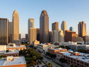 Skyline view of Houston, Texas, representing business growth and entrepreneurship.
