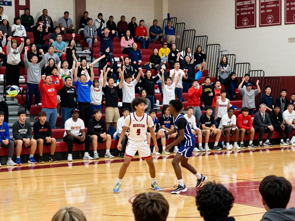 Houston County Bears during a thrilling basketball game.
