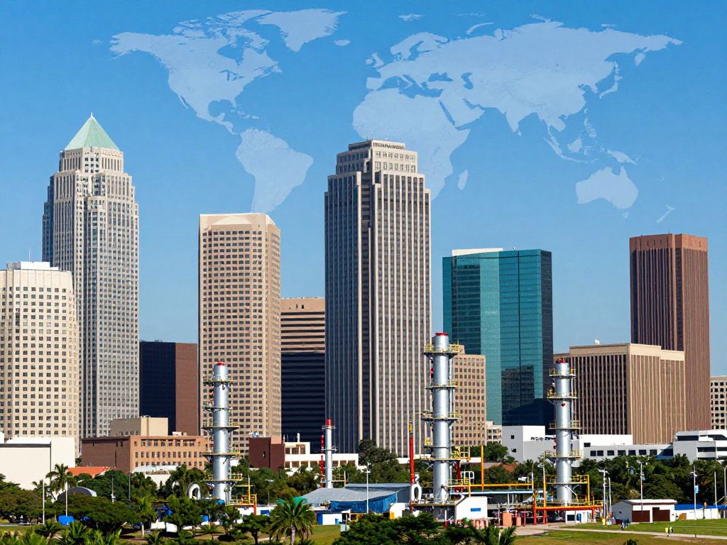 Houston skyline representing energy innovation